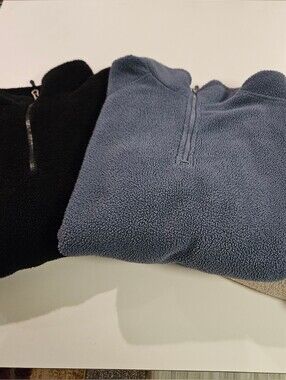 Womens Lot Of 3 Fuzzy Quarter Zips Fleeces Size XL/XXL